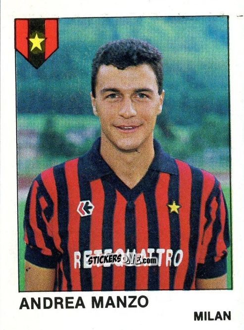 Cromo Andrea Manzo - Calcio Flash 1985 n. 189 - Edizioni Flash