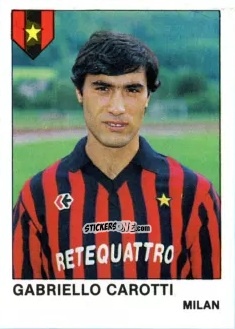 Sticker Gabriello Carotti - Calcio Flash 1985 n. 190 - Edizioni Flash