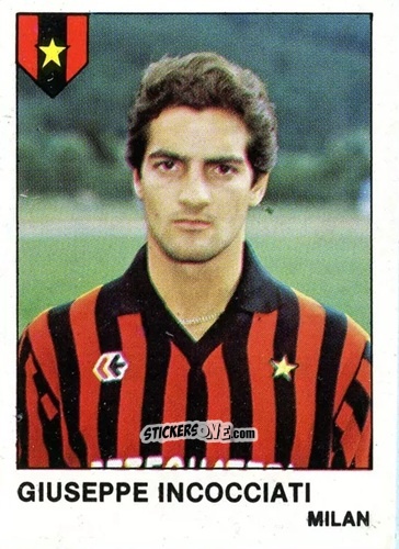 Cromo Giuseppe Incocciati - Calcio Flash 1985 n. 193 - Edizioni Flash