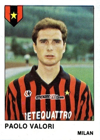 Sticker Paolo Valori - Calcio Flash 1985 n. 194 - Edizioni Flash