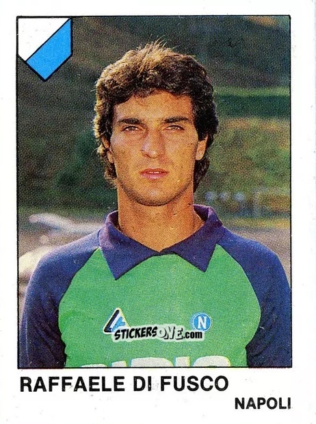 Cromo Raffaele Di Fusco - Calcio Flash 1985 n. 198 - Edizioni Flash