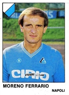 Sticker Moreno Ferrario - Calcio Flash 1985 n. 201 - Edizioni Flash
