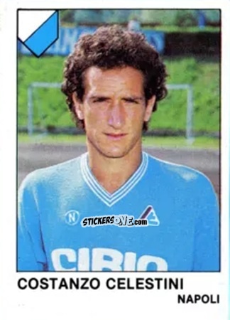 Sticker Costanzo Celestini - Calcio Flash 1985 n. 205 - Edizioni Flash