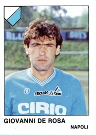 Cromo Giovanni De Rosa - Calcio Flash 1985 n. 213 - Edizioni Flash