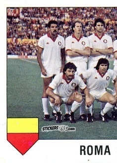 Sticker Squadra Roma (puzzle 1) - Calcio Flash 1985 n. 214 - Edizioni Flash