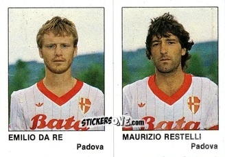 Figurina Emilio Da Re / Maurizio Restelli - Calcio Flash 1985 n. 390 - Edizioni Flash