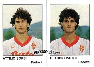Cromo Attilio Sorbi / Claudio Valigi - Calcio Flash 1985 n. 391 - Edizioni Flash