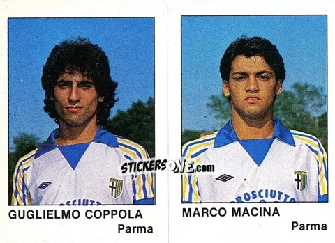 Cromo Guglielmo Coppola / Marco Macina - Calcio Flash 1985 n. 399 - Edizioni Flash