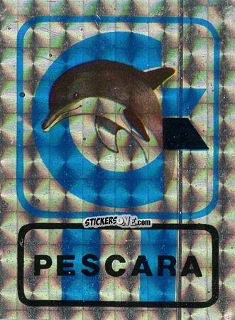Cromo Scudetto Pescara - Calcio Flash 1985 n. SC33 - Edizioni Flash