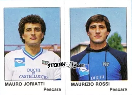 Cromo Maurizio Rossi / Mauro Joriatti - Calcio Flash 1985 n. 408 - Edizioni Flash