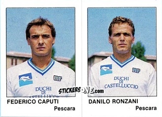Cromo Federico Caputi / Danilo Ronzani - Calcio Flash 1985 n. 409 - Edizioni Flash