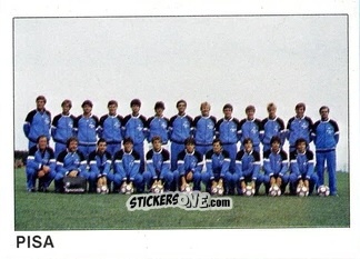 Sticker Squadra Pisa - Calcio Flash 1985 n. 414 - Edizioni Flash