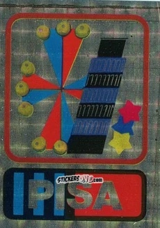 Cromo Scudetto Pisa - Calcio Flash 1985 n. SC34 - Edizioni Flash