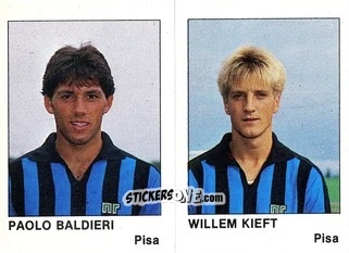 Sticker Paolo Baldieri / Willem Kieft - Calcio Flash 1985 n. 420 - Edizioni Flash