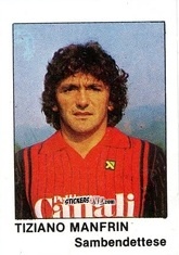 Sticker Tiziano Manfrin - Calcio Flash 1985 n. 424a - Edizioni Flash