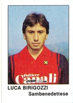Sticker Luca Birigozzi - Calcio Flash 1985 n. 427a - Edizioni Flash