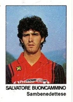 Sticker Salvatore Buoncammno - Calcio Flash 1985 n. 427b - Edizioni Flash