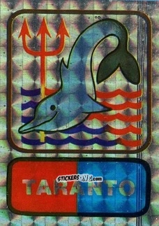 Figurina Scudetto Taranto - Calcio Flash 1985 n. SC36 - Edizioni Flash