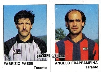 Sticker Fabrizio Paese / Angelo Frappampina - Calcio Flash 1985 n. 429 - Edizioni Flash
