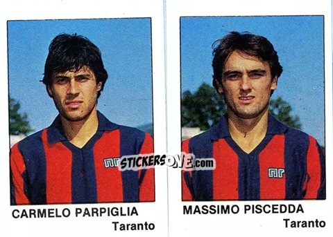 Cromo Carmelo Parpiglia / Massimo Piscedda - Calcio Flash 1985 n. 430 - Edizioni Flash
