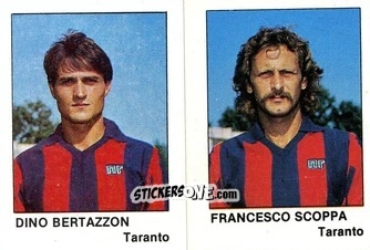 Sticker Francesco Scoppa / Dino Bertazzon - Calcio Flash 1985 n. 431 - Edizioni Flash