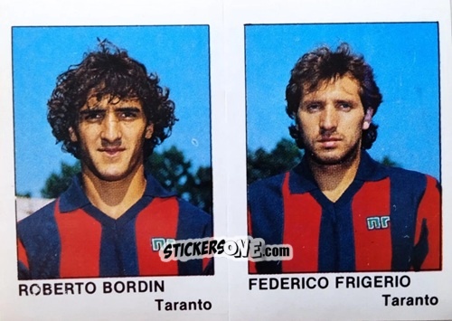 Sticker Roberto Bordin / Federico Frigerio - Calcio Flash 1985 n. 433 - Edizioni Flash