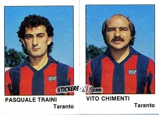 Cromo Vito Chimenti / Pasquale Traini - Calcio Flash 1985 n. 434 - Edizioni Flash