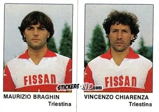 Figurina Vincenzo Chiarenza / Maurizio Braghin - Calcio Flash 1985 n. 438 - Edizioni Flash