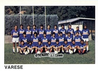 Cromo Squadra Varese - Calcio Flash 1985 n. 442 - Edizioni Flash