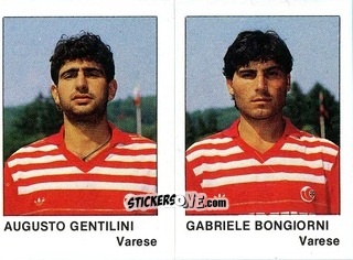 Figurina Augusto Gentilini / Gabriele Bongiorni - Calcio Flash 1985 n. 445 - Edizioni Flash