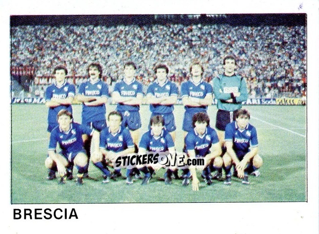 Cromo Squadra Brescia - Calcio Flash 1985 n. 451 - Edizioni Flash