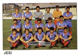 Cromo Squadra Jesi - Calcio Flash 1985 n. 453 - Edizioni Flash