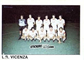 Figurina Squadra L.R. Vicenza - Calcio Flash 1985 n. 454 - Edizioni Flash