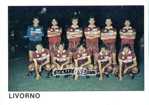 Cromo Scudetto Livorno - Calcio Flash 1985 n. SC46 - Edizioni Flash