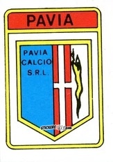 Sticker Scudetto Pavia - Calcio Flash 1985 n. SC48 - Edizioni Flash