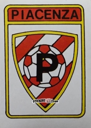 Sticker Scudetto Piacenza - Calcio Flash 1985 n. SC49 - Edizioni Flash