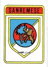 Figurina Scudetto Sanremese - Calcio Flash 1985 n. SC54 - Edizioni Flash