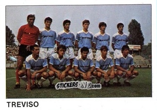 Cromo Squadra Treviso - Calcio Flash 1985 n. 466 - Edizioni Flash