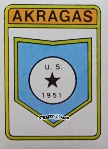 Figurina Scudetto Akragas - Calcio Flash 1985 n. SC57 - Edizioni Flash