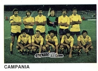 Sticker Squadra Campania - Calcio Flash 1985 n. 472 - Edizioni Flash