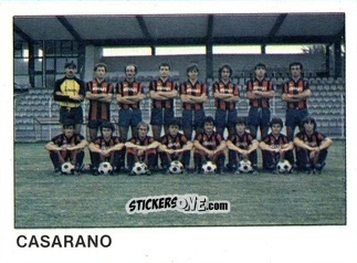 Cromo Squadra Casarano - Calcio Flash 1985 n. 473 - Edizioni Flash