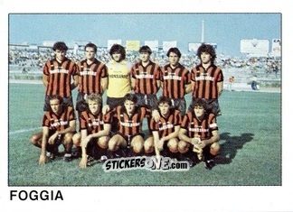 Cromo Squadra Foggia - Calcio Flash 1985 n. 478 - Edizioni Flash