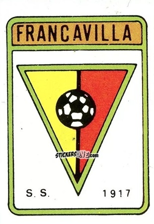 Sticker Scudetto Francavilla - Calcio Flash 1985 n. SC67 - Edizioni Flash