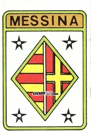 Sticker Scudetto Messina - Calcio Flash 1985 n. SC68 - Edizioni Flash