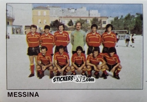 Figurina Squadra Messina - Calcio Flash 1985 n. 480 - Edizioni Flash