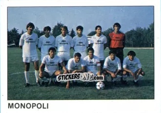 Sticker Squadra Monopoli - Calcio Flash 1985 n. 481 - Edizioni Flash