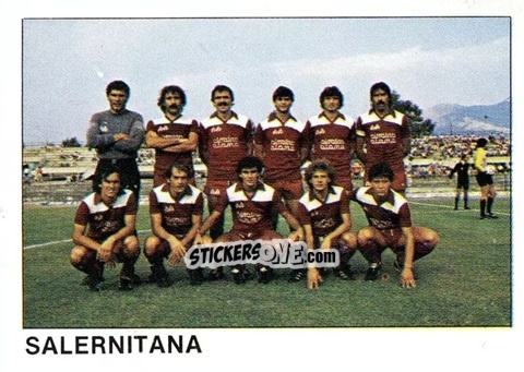 Cromo Squadra Salernitana - Calcio Flash 1985 n. 485 - Edizioni Flash