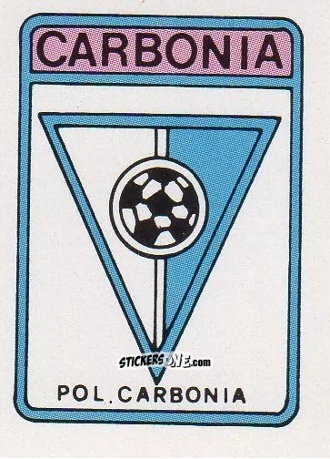 Cromo Scudetto Carbonia - Calcio Flash 1985 n. SC76 - Edizioni Flash
