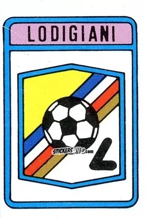 Sticker Scudetto Lodigiani - Calcio Flash 1985 n. SC80 - Edizioni Flash
