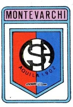 Sticker Scudetto Montevarchi - Calcio Flash 1985 n. SC83 - Edizioni Flash